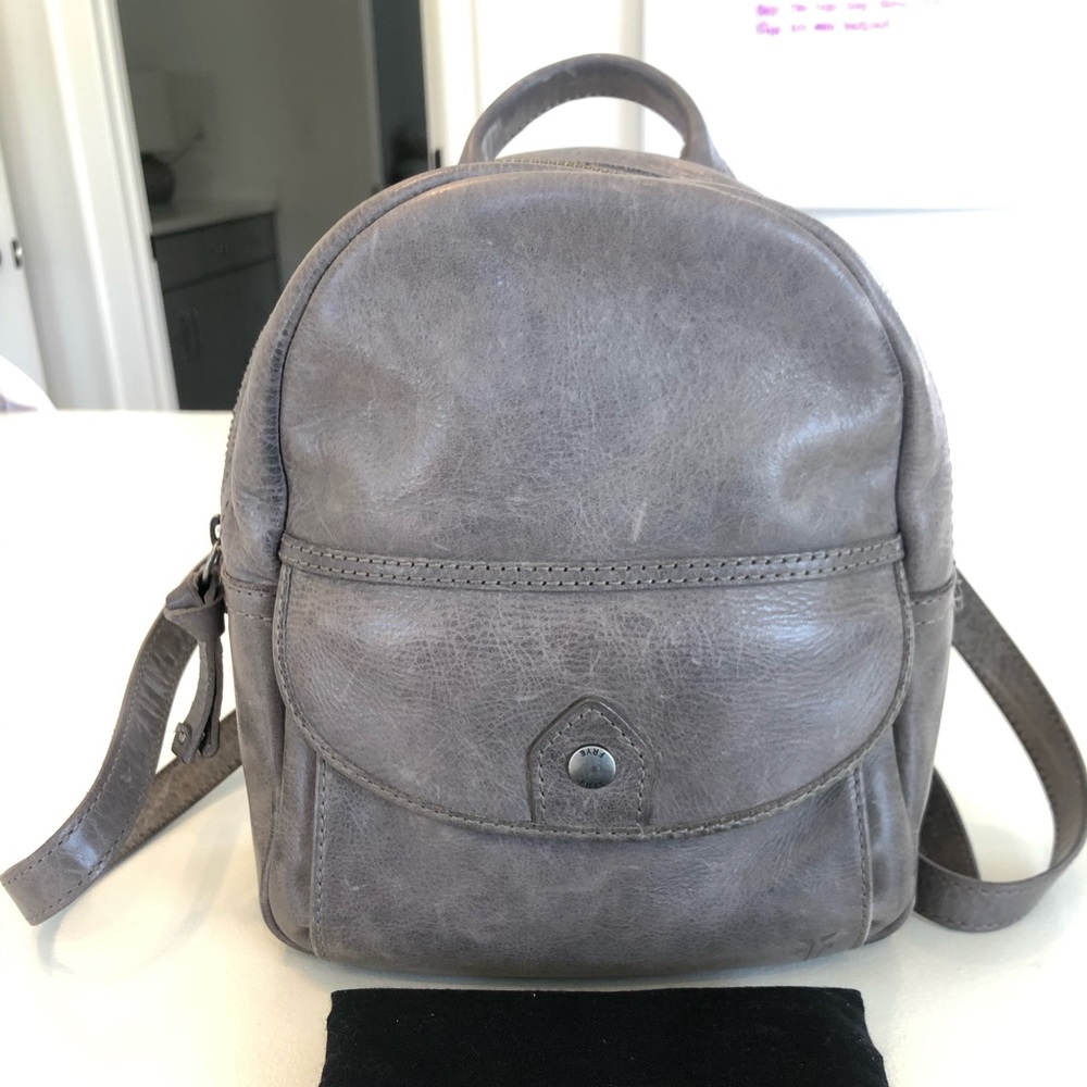 Frye Melissa Mini Backpack Ice Gray
